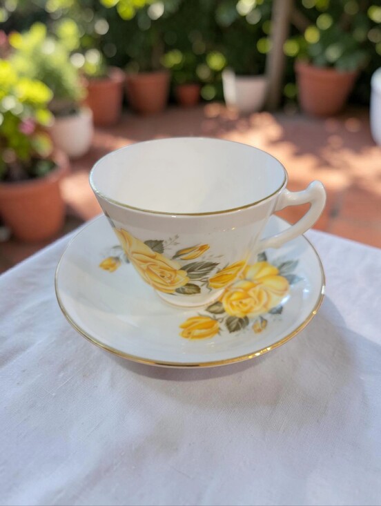 staforfshire Other - Staffordshire England Bone China Cup And Saucer